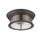 Z-Lite Sonna 2 Light Flush Mount, Bronze And Clear Seedy 727F13-BRZ - alternate 5